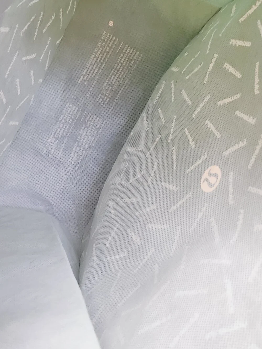 2 Lululemon Large Reusable Shopping Totes Travel Gym Baby Grunge 16